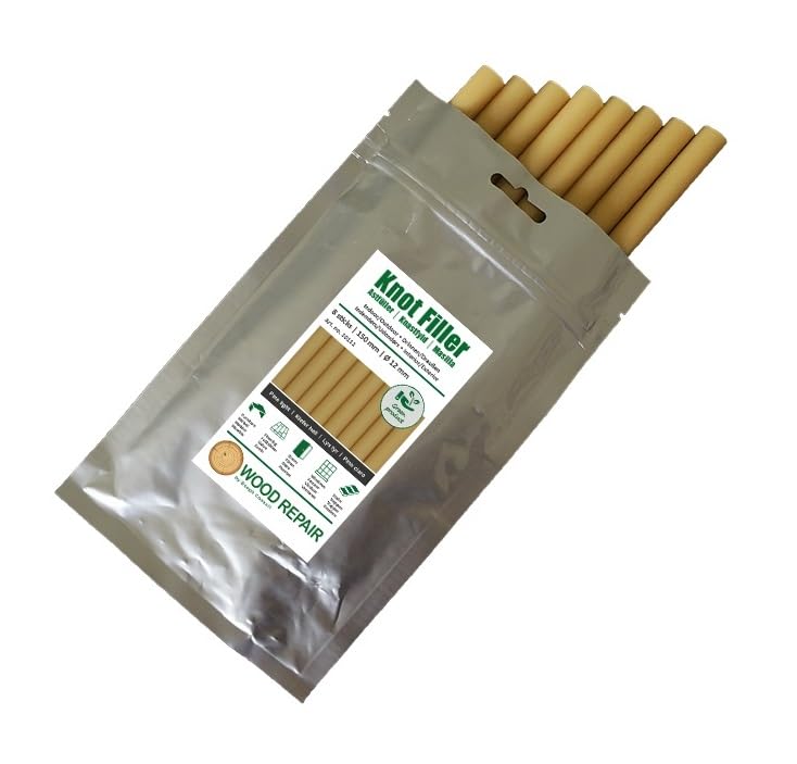 Wood Repair Knot Filler Compact Bag with 8 sticks - 150mm - PINE LIGHT