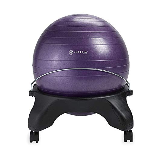 Gaiam Classic Backless Balance Ball Chair Exercise Stability Yoga