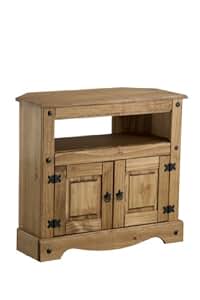 Birlea Corona - Mueble esquinero para televisión (Madera de Pino