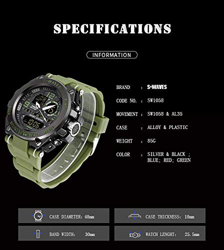 image for Misskt Men’s Sports Watch Men's Digital Watch Wrist Watch Electronic