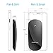 FENIFOX Bluetooth Mouse Slim Mini Whisper-Quiet Flat Portable Wireless Mice Rechargeable Compatible with Laptop,PC,Tablet Android Windows XP(Black)