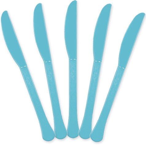 Extra Heavy Weight Plastic Knives | 20ct (Caribbean Blue)