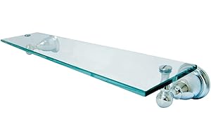 Kingston Brass BA1759C Heritage Glass Shelf, Polished Chrome