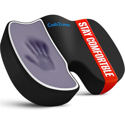 CushZone Seat Cushion Memory Foam Chair Pad