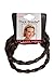 Mia Thick Braidie, Braided Headband Made of Synthetic Wig Hair on an Elastic Rubber Band, Hair Accessory for Women, Teens, Girls, Dance - Light Brown