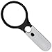Magnifier 3 LED Light, Super High Clarity Jewelry Loupe Lightweight for Reading Small Prints, Map, Coins, Inspection