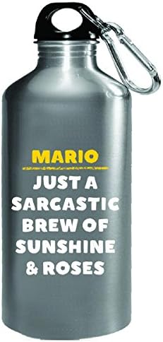 Mario Sarcastic Brew Of Sunshine And Roses Funny Gift - Water Bottle