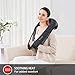 Snailax Cordless Neck Shoulder Back Massager with Heat, Shiatsu Massage Pillow with Adjustable Speeds, Rechargeable Portable Full Body Massager for Car Office Home Use