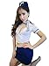 Yinglite Women Uniform Sexy Lingerie Stewardess air hostess flight attendant Policewomen Sheriff Officer Anita Bribe nurse Doctor Teacher Schoolgirl secretary maid Kimono Cheongsam Roles Cosplay Masquerade Lace Costume 2028 (Medium)