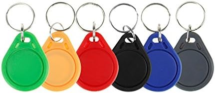 OBO Hands 20pcs Mifare Classic 1K 14443A KeyFobs 13.56MHz ABS Mifare 1K S50 NFC Tags For Access Control (Yellow)