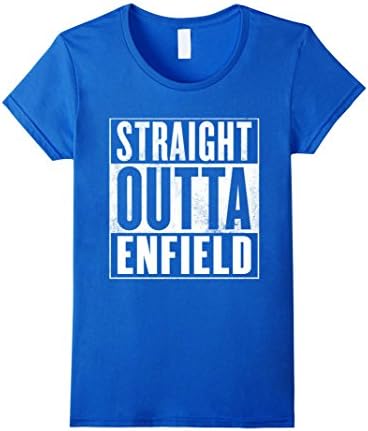 Womens Enfield Shirt - Straight Outta Enfield T-Shirt XL Royal Blue