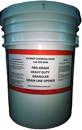 Patriot Chemical Sales 50 Pounds Heavy Duty Granular Drain Line Opener Crystals Industrial Strength