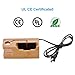 AMIR USB Charging Station, Multi Device Charging Station with 3 USB Ports 3.0 Hub, Bamboo Charger Dock Organizer for iPhone X / 8 / 7 / 7Plus / 6s / 6, iWatch 38mm / 42mm, for Samsung & Smartphones
