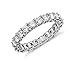NYC Sterling 3.50mm Sterling Silver 925 Cubic Zirconia Cz Eternity Engagement Wedding Band Ring (9)