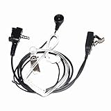 Caroo Covert Acoustic Tube Bodyguard Earpiece Headset with Mic for Yaesu Vertex Radio VX-231,VX-351