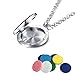 AZORA Aromatherapy Essential Oil Diffuser Necklace Stainless Steel Locket Pendant Jewelry for Women Girls Boys (Batman Oils Necklace for boy)
