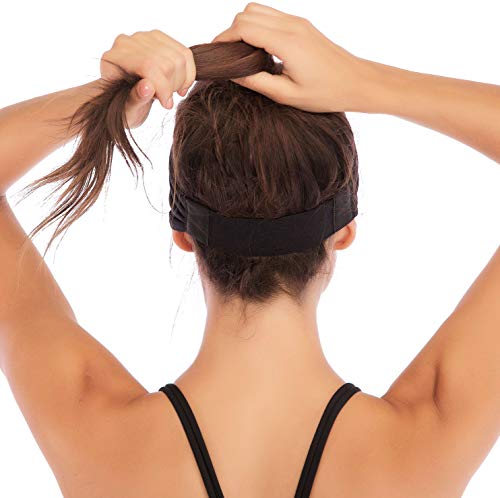 image for Heathyoga Non-Slip Headband for Women -Silicone Grippy Sweatband & Spo
