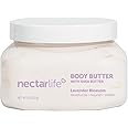 Shea Body Butter, Body Cream, Hydrating Moisturizer with Pure Shea Butter, Provides Ultimate Nourishment & Hydration, Avocado and Apricot Kernel Oil, 8oz (Lavender)