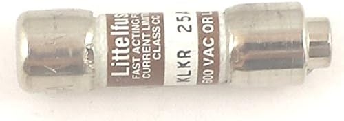 LITTELFUSE KLKR 25A 25A 600V CC FAST ACTINGCL 200KAIC CURRENT LIMITING FUSE