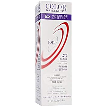 Amazon Com Ion 8wr Light Golden Mahogany Blonde Permanent Creme
