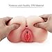 Masturbator Pussy Ass Sex Doll for Men - Adorime 3D Realistic Tight Vagina Anus Butt Adult Sex Toys for Male Masturbation, Lifelike Virgin Big Booty Labia Clitoris with 2 Holes(Size:5.6