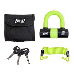 Vinz Dinara Schijfremslot ART 4 | Remschijfslot voor Motor en Scooter | Motorslot / Scooterslot | Met 3 Sleutels en…