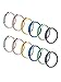 Hestya 12 Pieces Seamless Continuous Hoop Earrings 316L Stainless Steel Piercing Ring Tube Huggies for Tragus Cartilage Nose Lip, 6 Colors