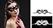 Redape 6 Pack Sexy Venetian Masquerade Lace Eye Mask, Black
