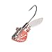 Hanxing Joint Silver Glitter Red 1/8oz Willow Bladed Spin Jig Heads Original Jig Head