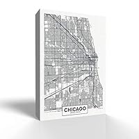 signwin-Canvas Wall Art-Chicago-Canvas Prints Home Artwork Decoration for Living Room,Bedroom - 12x18 inches