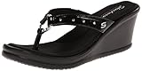 Skechers Cali Women's Rumblers-Cat's Eye Flip Flop, Black, 11 M US
