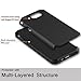 Galaxy J7 V Case, Galaxy J7 Perx Case, Samsung J7 Prime Case OTOONE [Slim Fit] Hybrid Dual Layer Heavy Duty Protection Rugged Rubber Silicone Matte Cover for Galaxy J7 2017 (Black)