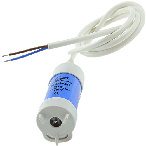 24V Portable Submersible Water Pump produces 10L/MIN = 2.64 GPM | Top Quality Small Pump Made in Germany by Comet | For Vending Coffee Machines, RV, Trucks, Outdoor, Travelling, Gardening Use.