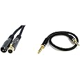 Monoprice 1.5' XLR Male to Female Premier Audio Cable and 1.5' TRS Male to Male 16AWG Premier Audio Cable Bundle