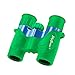 SkyGenius Binoculars for Kids, Mini Binoculars Boys for Bird Watching, Real Optics High Resolution Small Binoculars for Travel Exploring Nature Hiking, for 3-12 Years Old - Green