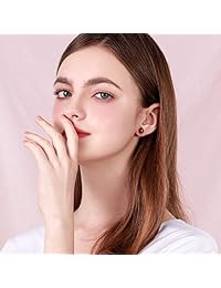 Stud Earrings Red Ladybug Black Spots 18K Gold Plated Stud Ladybird Earrings Jewelry Accessories for Women and Girl