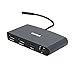 CalDigit Thunderbolt 3 Mini Dock - Portable, Bus Powered, Non Charging, 40Gbs, Dual 4K Display Adapter, USB 3.0/2.0 and Gigabit Ethernet LAN for Thunderbolt 3 Mac and PC (Dual DisplayPort 1.2, Black)