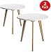 STNDRD. Bamboo End Tables - Living Room Set of 2, Small Bedside Nightstand or Side Table (20