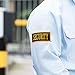 Security Patch - 12-Count Iron On Security Guard Patches, Security Officer Patch Applique with Yellow Lettering on Black Background, 3-5/8 x 1-7/8 Inches