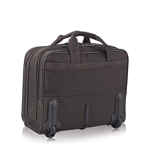 Solo New York Walker Leather Rolling Laptop Bag, Espresso Pricepulse