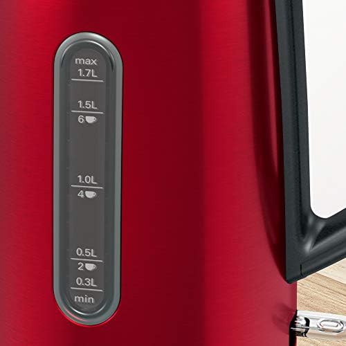 DesignLine - Chaleira (1,7 l) Frente brilhante. vermelho