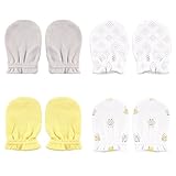 4-Pack Scratch Mittens, Yellow Owl