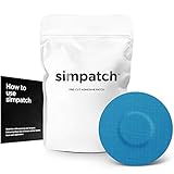 SIMPATCH – Freestyle Libre, Enlite, Guardian Adhesive Patches, Small (25-Pack) – Waterproof Adhesive, CGM Tape – Multiple Color Options (Blue)