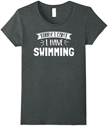 Womens Swimming T-Shirt for Girls, Women, Boys &amp; Men XL Dark Heather