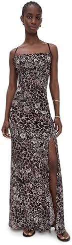 free people hang on halter slip dress New Hang On Halter Printed Slip Dress in Natural Combo Free People size  Medium