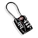 TSA Approved Luggage Lock - 3 Dial Combination Padlock - Small & Lightweight Cable Locks (1 Pack)