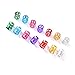 Messen 200 Pieces Dreadlocks Hair Braiding Cuffs Dread Locks Beads Adjustable Aluminum Hair Cuffs Filigree Tube 8mm Braid Accessories Hair Decoration jewelry for braids Multicolor with Storage Box