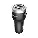 Safergo 1-Button Bluetooth FM Transmitter 24W 4.2A Dual USB Car Charger for iPhone Samsung Cellphones,FM Frequency 94.1/94.5/95.1