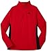 adidas Big Boys 14 Zip Long Sleeve, Light Scarlet/Black, Medium