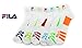 Fila Mens 6-Pack Men's Sport Quarter Socks, White, One Size